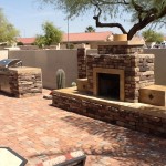 Outdoor fireplace